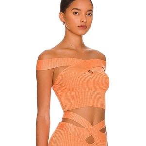 Crossover off shoulder top